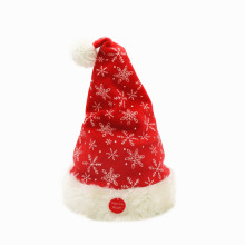 Christmas Ornaments Snowflakes Decorative Printed Santa Hats